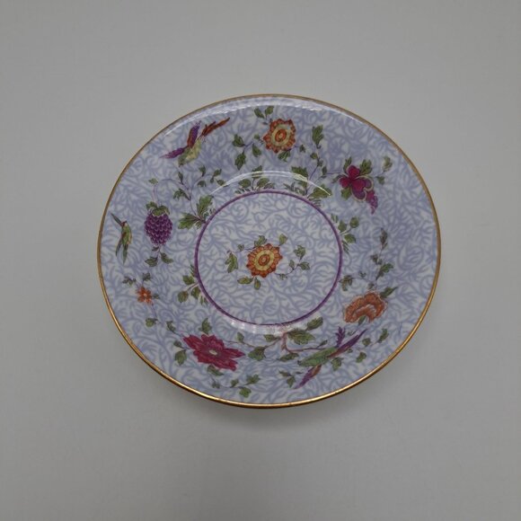 Crown Staffordshire Bird of Paradise England Floral Sauce Bowl Vintage - Picture 1 of 6